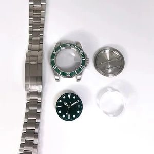 Customized SUB Watches Case Strap Parts for NH35/36 8215 Mechanical Movement 316 Stainless Steel 40M Watch Cases