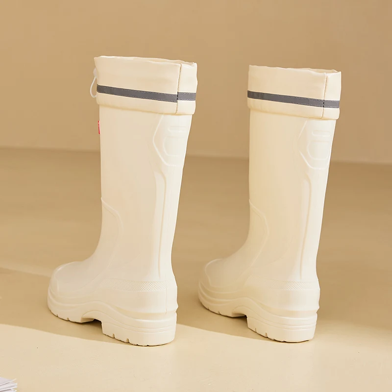 YL190 Customized Color Comfortable Non-slip Outdoor Waterproof Women's PVC Rain Boots for Ladies