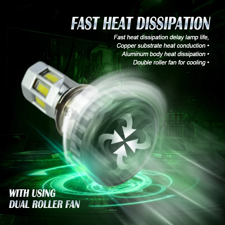 Супер яркость 6 боковой светящийся 360 градусов всенаправленный светящийся мотоциклетный светодиодный фонарь h4 ba20d S2 h6 p15d