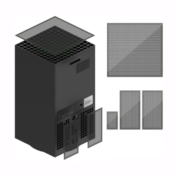 Gaming Dustproof Net Rack Protective Dirt Filter for Xbox Series X Game Console Dust Net Host Protective Accessory