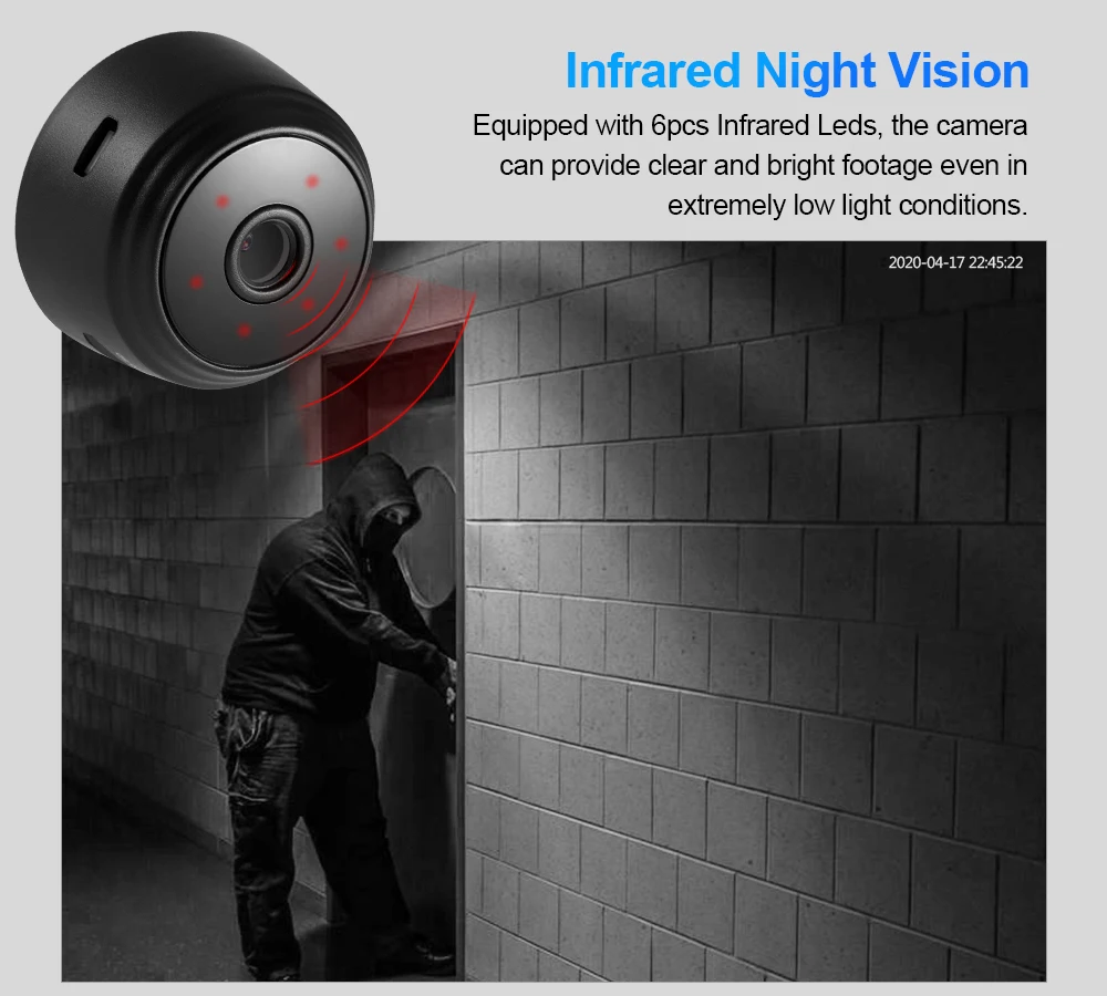 Mini Camera A9 HD 1080P Surveillance Security Mini Camcorder Wireless Wifi  Video Camera IP Small Network Cameras