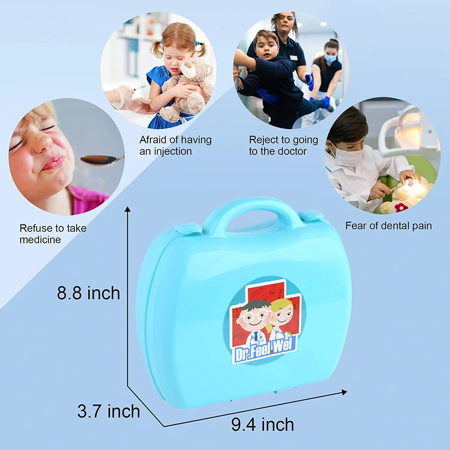 Комплект детских игрушек-врачей портативный рюкзак медицинский комплект ролевые игры Классические игрушки для