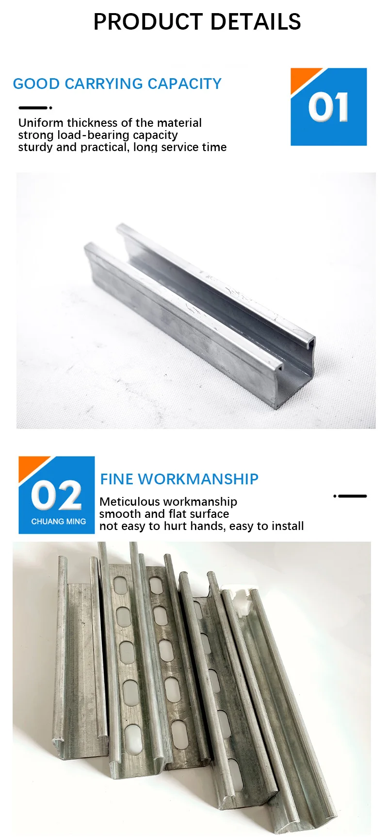 Aluminum C Channel Sizes Steel Unistrut For Construction Buy Aluminum