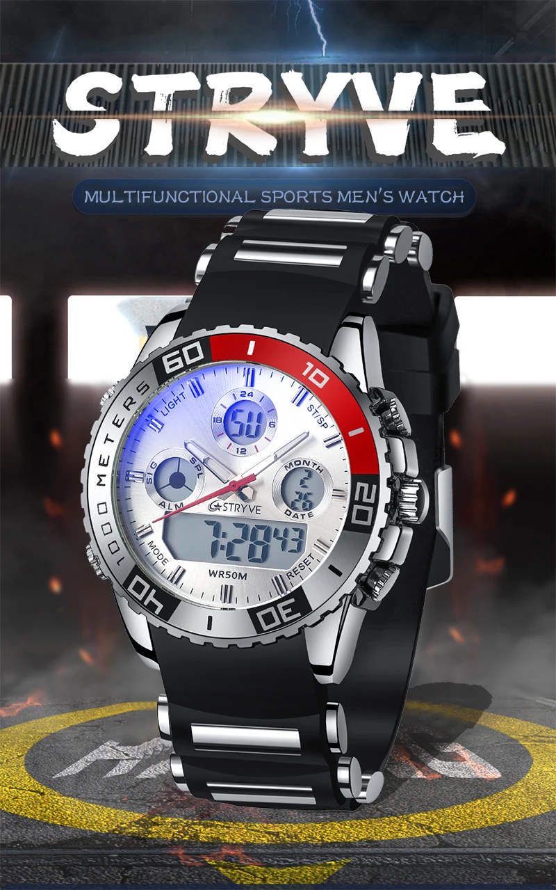 Digital Quartz Jam Readeel READEEL 1292 Men's Watch [100% Original