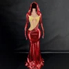 Rosso con cristalli d'oro