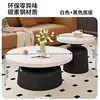 Coffee table 7050, white tabletop, black background