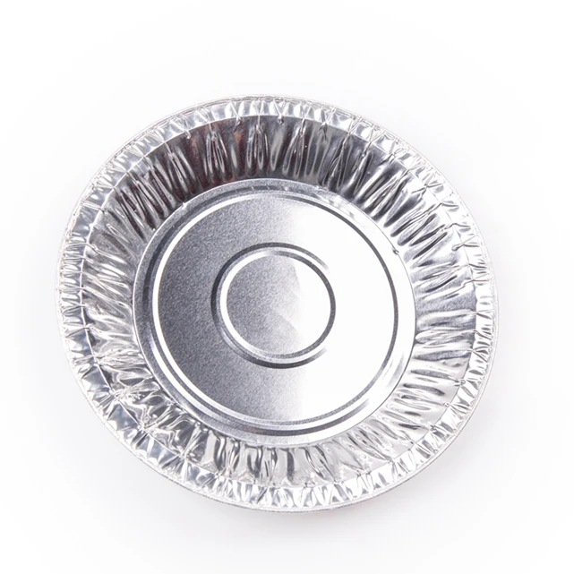 TIA YB93 9 Inch Round Disc Aluminum Foil Bowl Takeaway Container Quick Warm Foil Bowl for Food Delivery