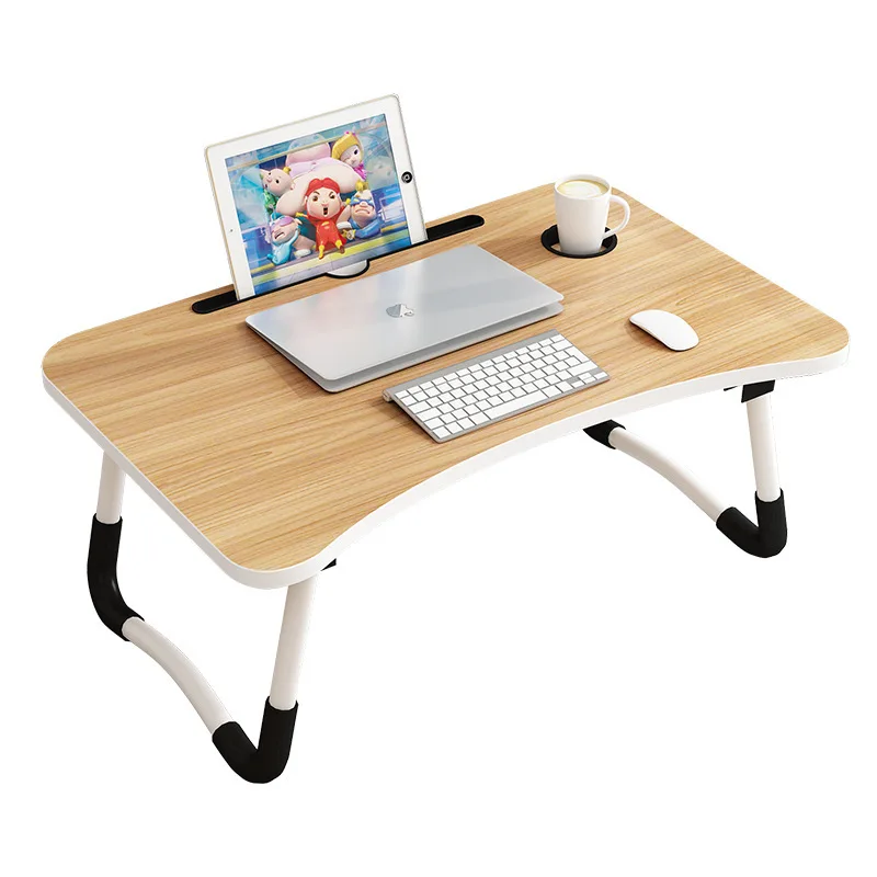 Small Study Desks Foldable Laptop Tables Made of Wood