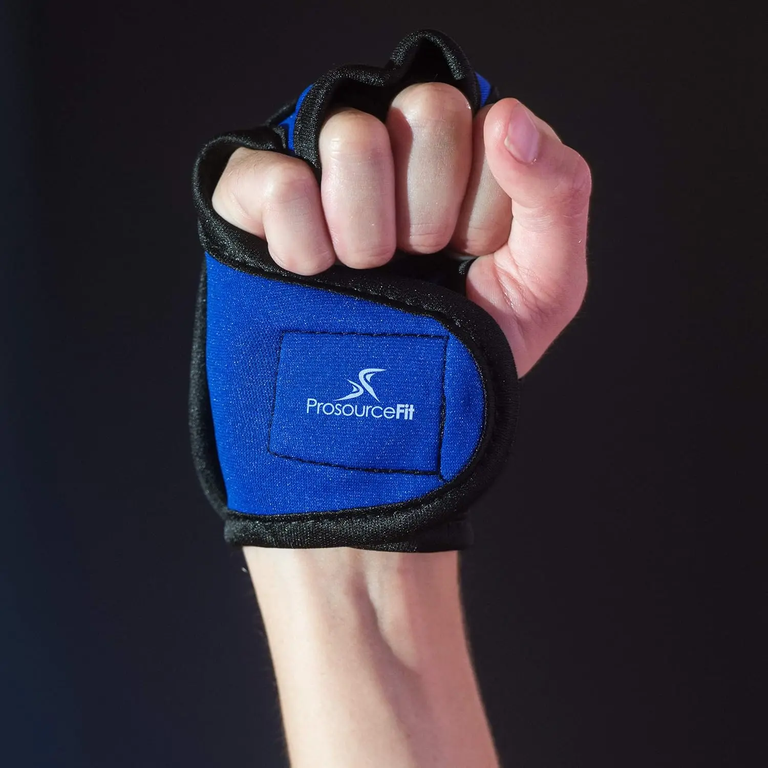 ProsourceFit Gants Lestés 1 Lb (0,5 Kg) – Néoprène, Paume Ouverte, Fermeture Velcro – Pour Cardio, Boxe, Marche Et Aérobic