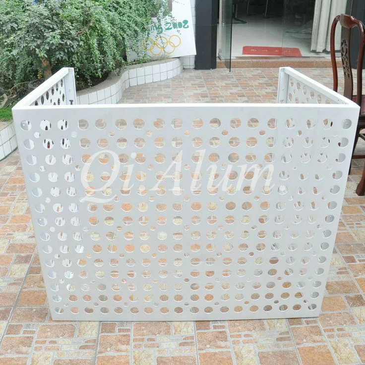 Modern Laser Cutting Metal Air Conditioner Cover Outdoor