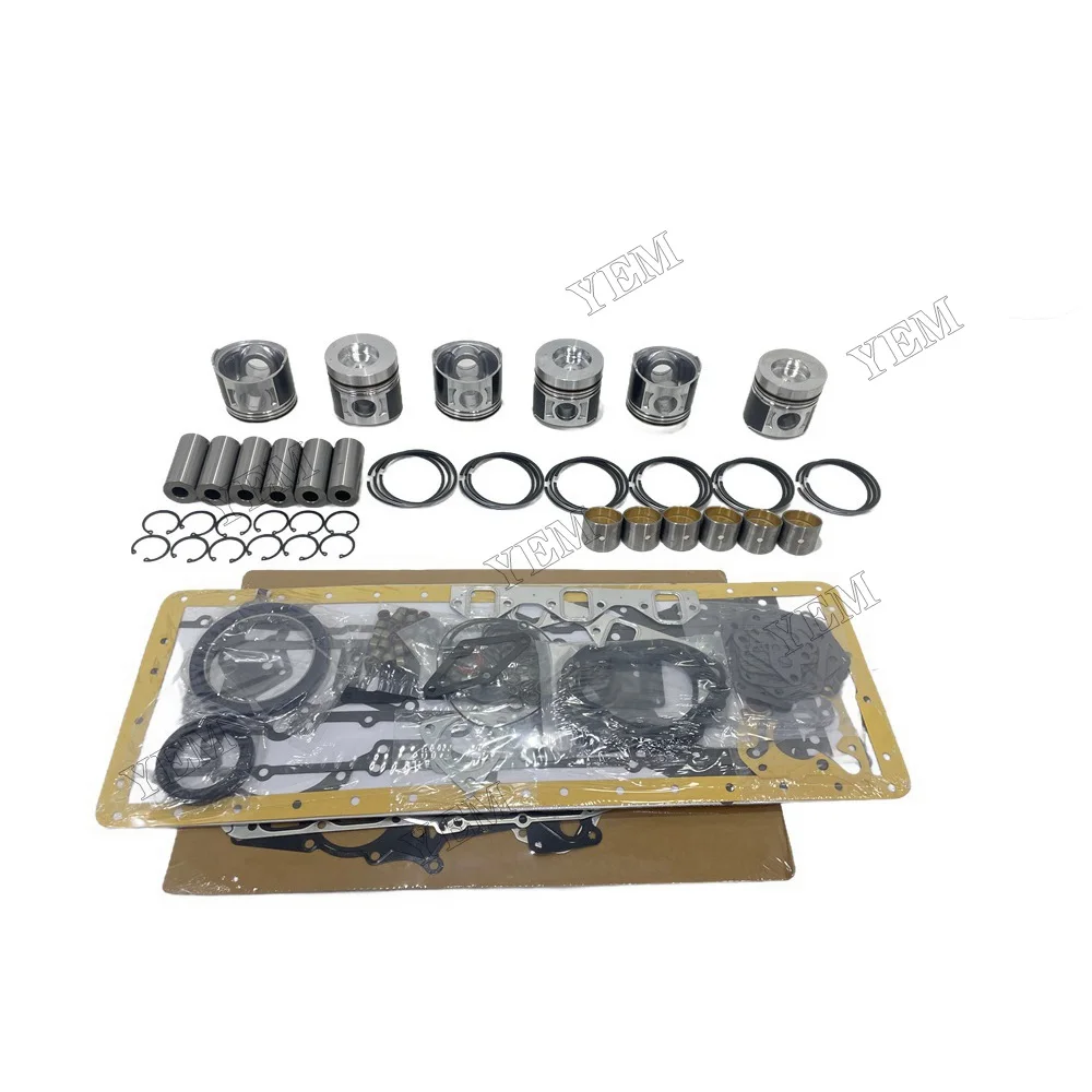 Engine Rebuilding Kit With Cylinder Gaskets Piston Rings Compatible for Caterpillar 3066 Universal Engine Parts 6
