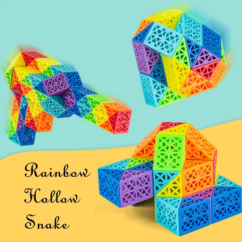 24 36 48 60 72ブロック中空レインボーマジックスネークルーラー