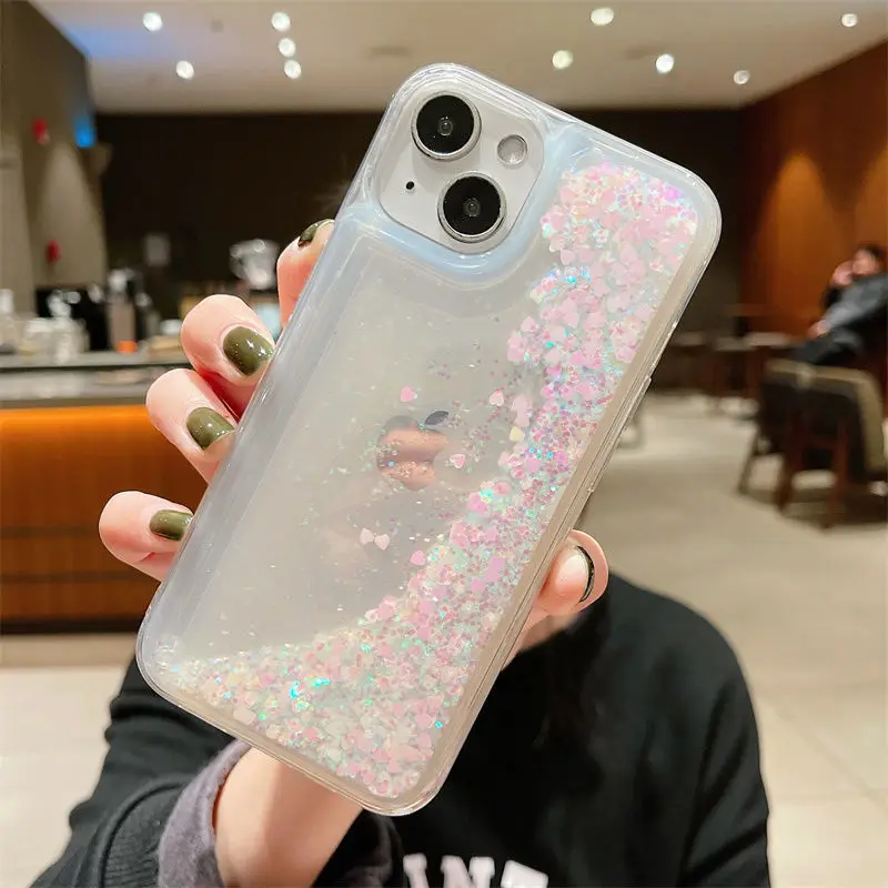 For iPhone 12 13 TPU Moving Glitter Liquid Back Case Liquid Glitter Sand Cell Phone Case for iPhone 16 17 Pro Water Glitter Case For iPhone 12 13 TPU Moving Glitter Liquid Back Case Liquid Glitter Sand Cell Phone Case for iPhone 16 17 Pro Water Glitter Case
