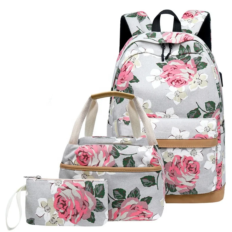 Flower backpacks best sale for school