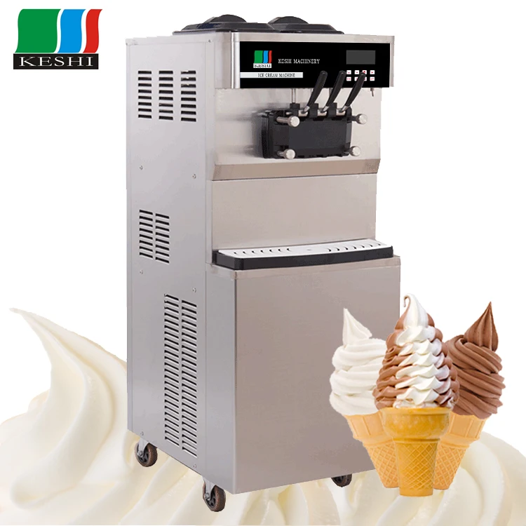 3色対応業務用アイスクリームマシン ダブルホッパー ウェドリンク