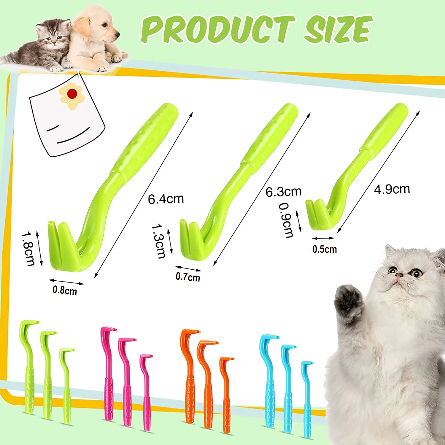 Photo inspiration: Picture Idea: Plastic Lice Removal Tool 3 Piece Set Easy Use Pet