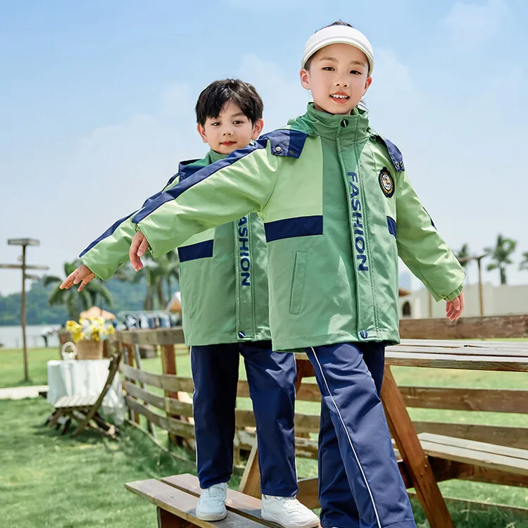 Winter Primary School Uniform Children's Jacket Three Pieces Kindergarten Garden Uniform Sports Suit