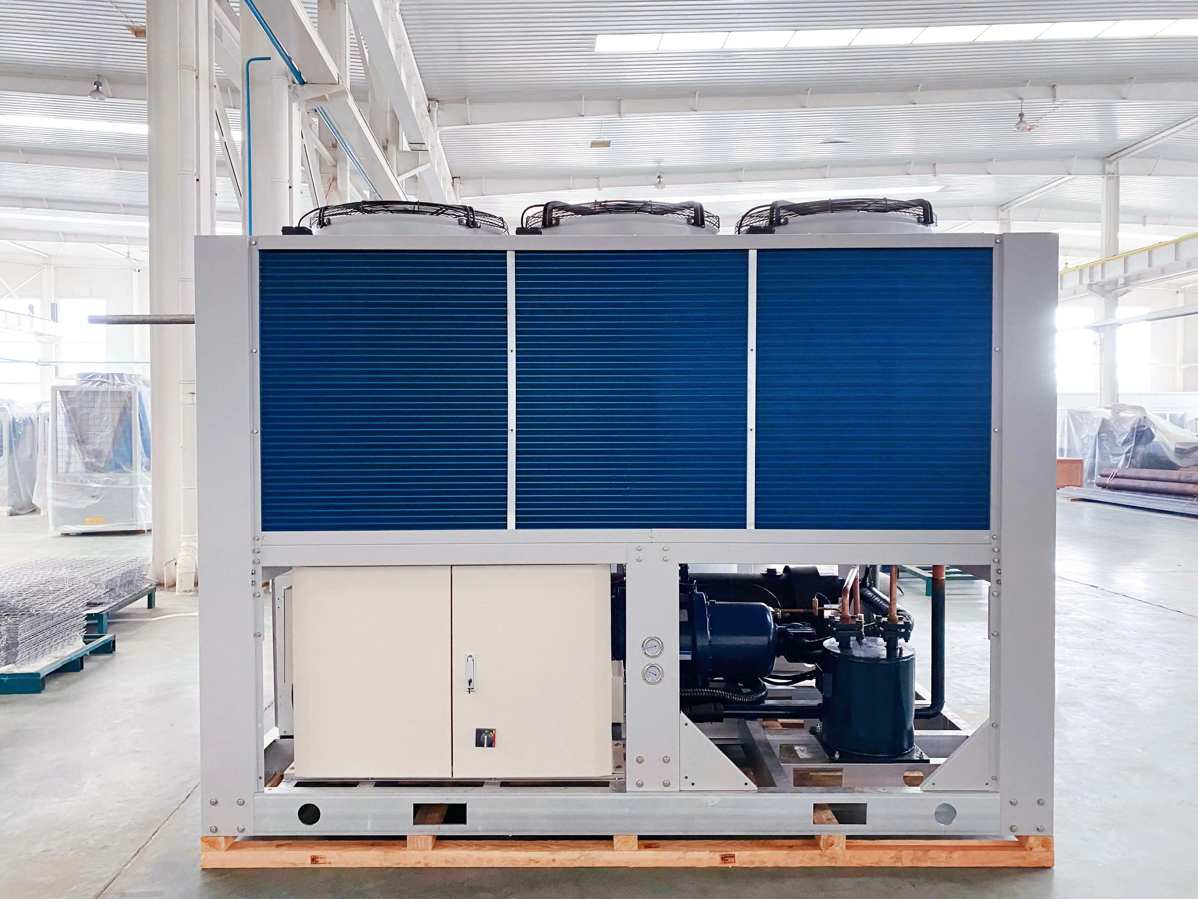 HVAC System Industrial Air Conditioner Air Cooled Screw Water Chiller ...
