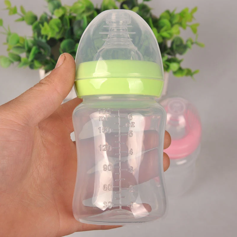 XRJ-BB002 Blank Logo Reusable Silicone Custom Unbreakable PP Baby Feeding Milk Bottle for Babies