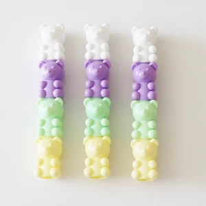 Promotional Plastic 3 Colors Animals Shape Mini Set Marker Use Highlighter Pen