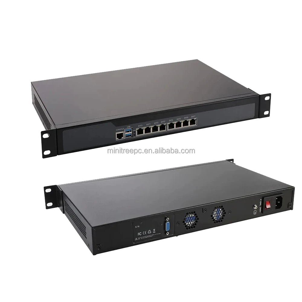 1U Rack Mount Server 4G Gsm Router 2SFP I350 8LAN In-tel I7 3520M 2520M ...