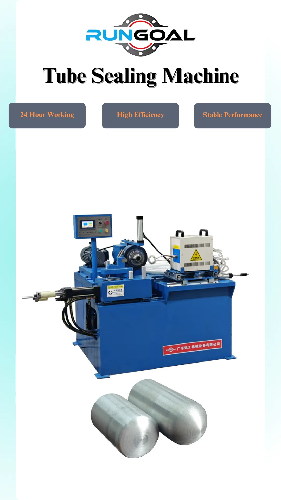 RUNGOAL High Frequency Heating Machine for Sealing and Metal Pipe End ...