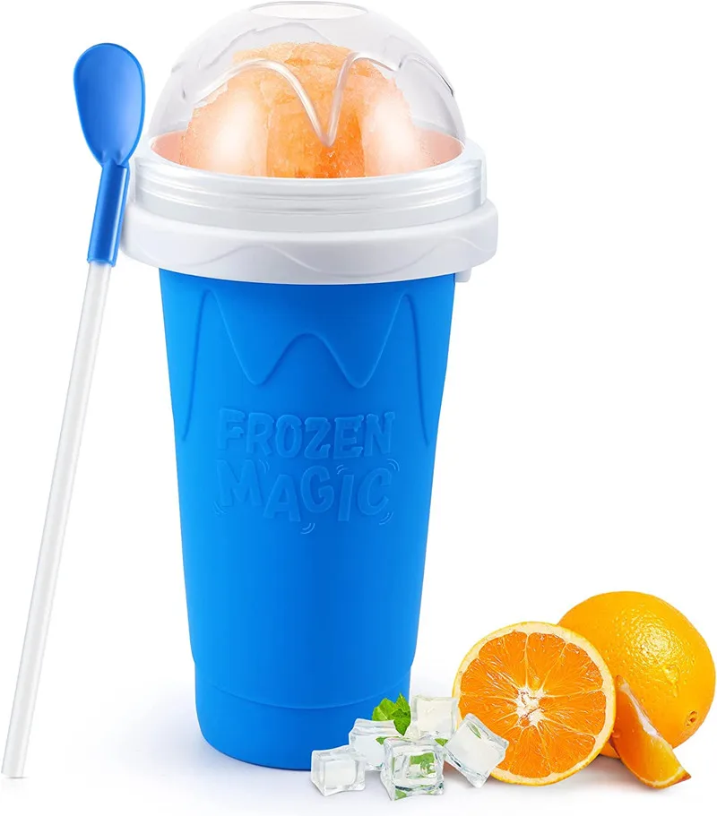 Frozen Magic Slushie Cup Food Grade Silicone Pinch Cup Tik Tok Slushy ...