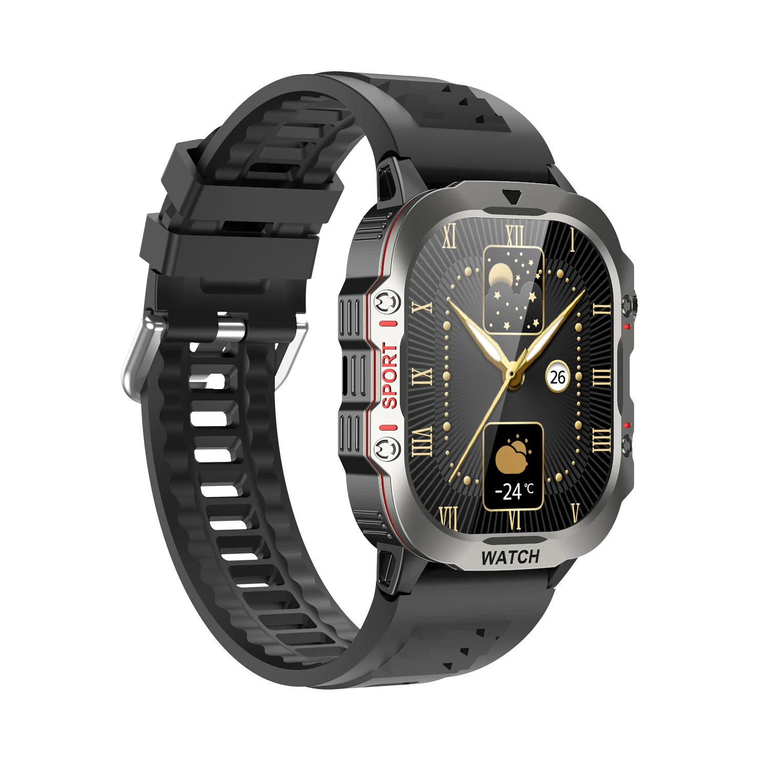 2024 New Arrival Men TF16 PRO Smartwatch BT Call IP67 Waterproof Outdoor Sports Reloj Smart Watch 2024 with 340mAh Large Battery