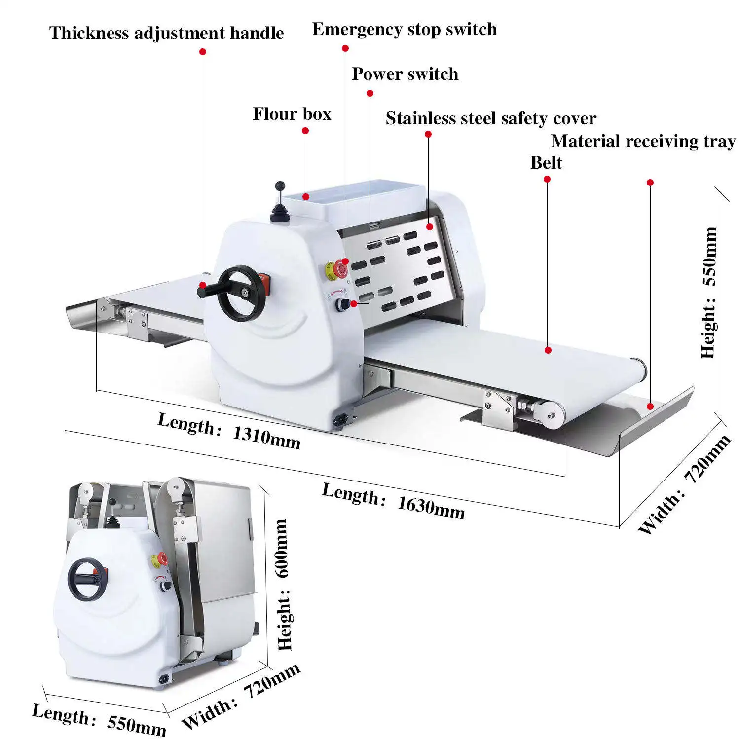 Manual Dough Sheeter Rs101