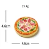 Pizza con formaggio blu e giardino