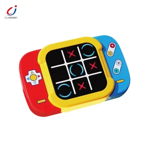 Chengji Tic Tac Toe Game 2 in 1 Fun Chessboard XO Chess Handle Machine Toy Electronic Tic Tac Toe Handheld Game