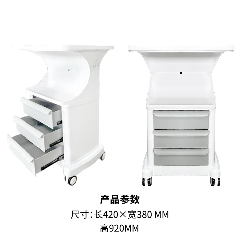 High-quality dental trolley for dental clinics hospitals with movable storage table fixed pulleys large storage capacity factory