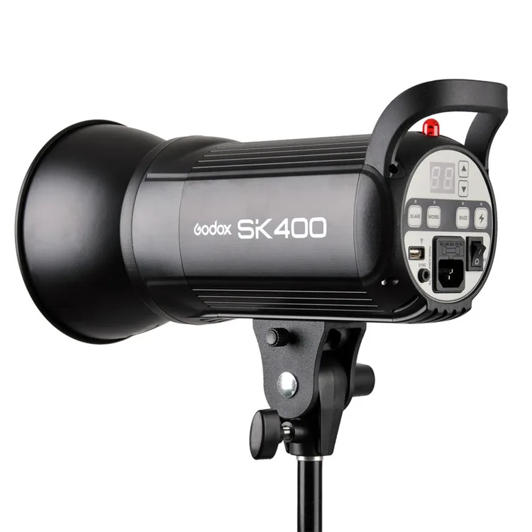 godox sk400 1200w studio flash professionnel photographie photo studio  speedlite éclairage lampe stroboscopique kit set