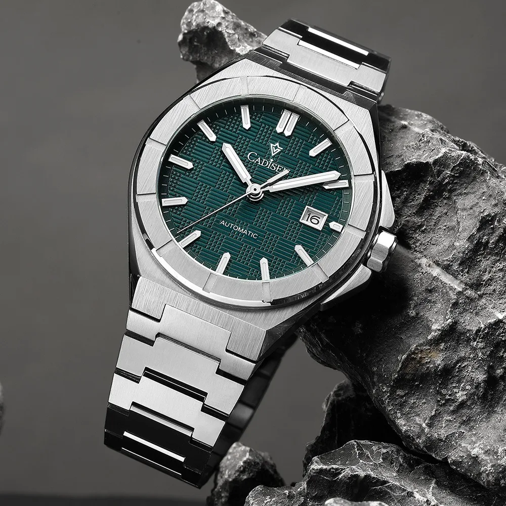 CADISEN 8242 Men's Automatic Mechanical Watch, 100M Waterproof