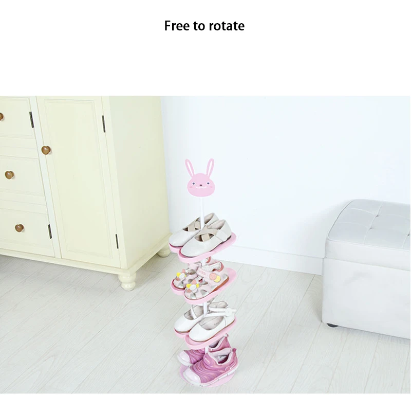 Space Saving Cute Shoe Rack Home Storage Organizers Multilayer Shoe