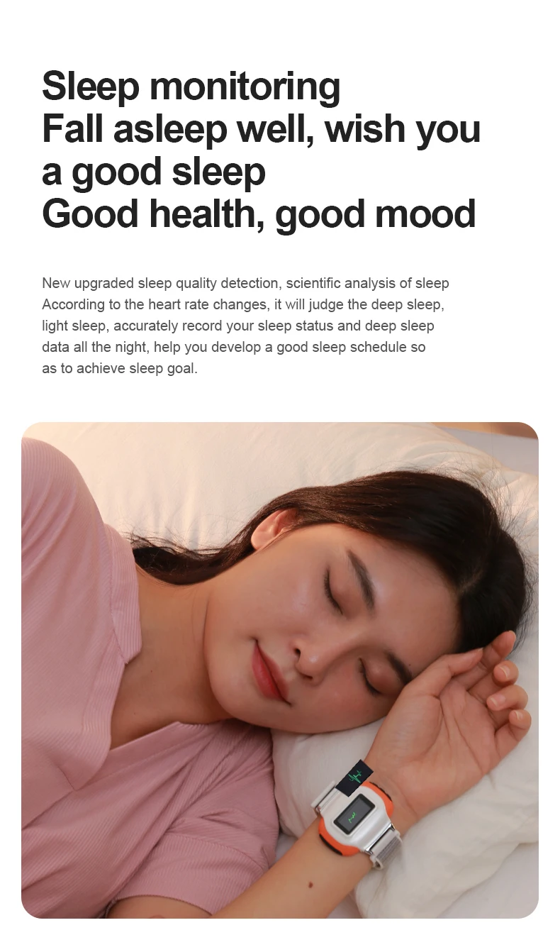 2022 new design sleeping instrument wrist type sleeping aid device product good for sleeping and health