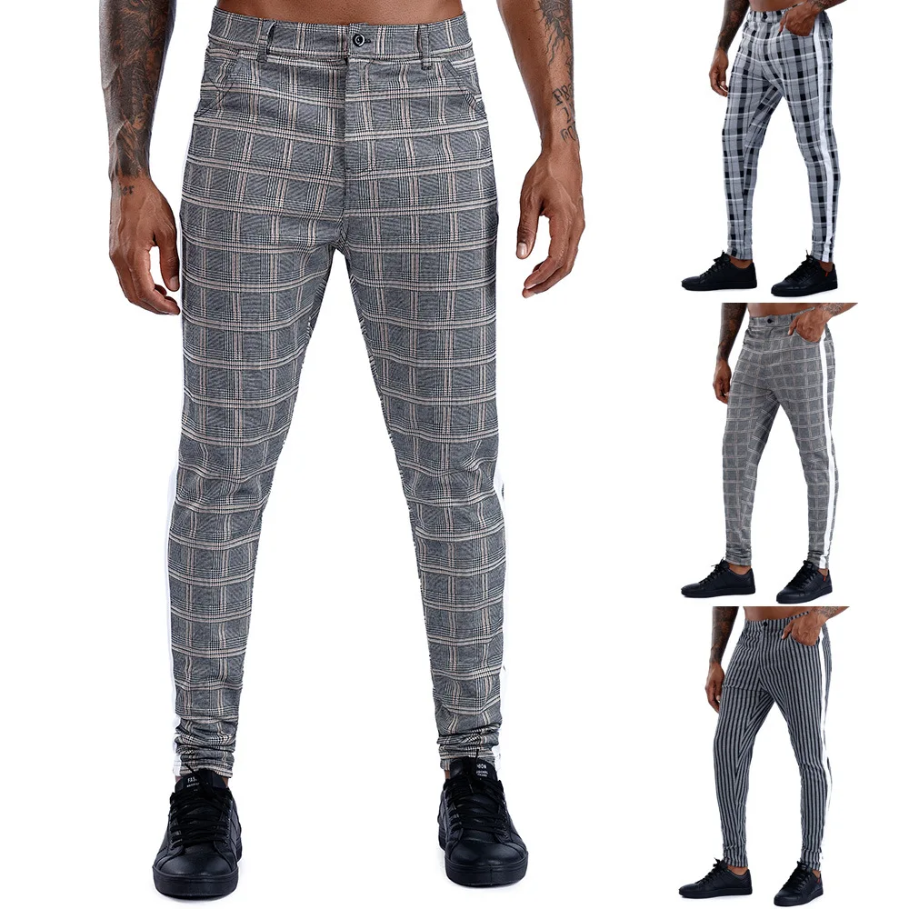 Europa Stijlvolle Mode Hoge Stretch Droog Kleine Voeten Plaid Mannen  Formele Broek Slim Fit Harem Business Broek Broek - Buy Mannen Kleding Broek,Slim  Fit Trainingsbroek,Mannen Plaid Formele Broek Product on Alibaba.com