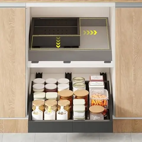 Extendable Kitchen Slide Out Sliding Under Sink Organizer Pull Out Cabinet Organizer Customize Carton Box Multifunction ISO ROHS