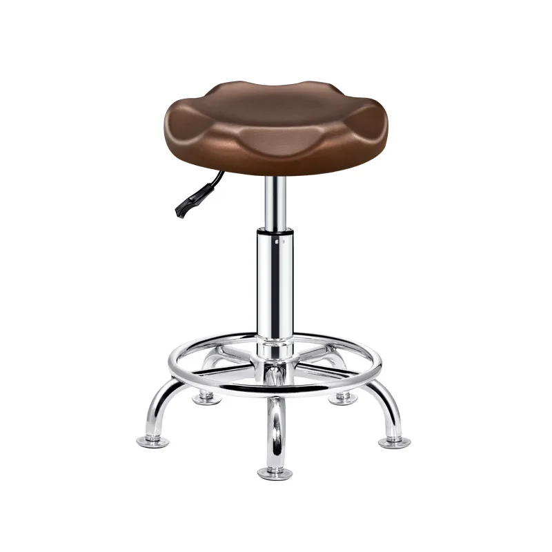 Rotatable Bar Stool Bar Table Lift Chair Beauty Barber Chair Pulley Round Stool for Salon