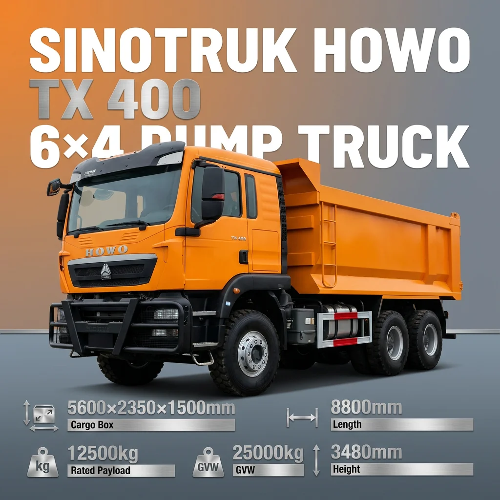 中国重汽豪沃TX 6x4自卸车豪沃自卸柴油货运车用于建筑运输