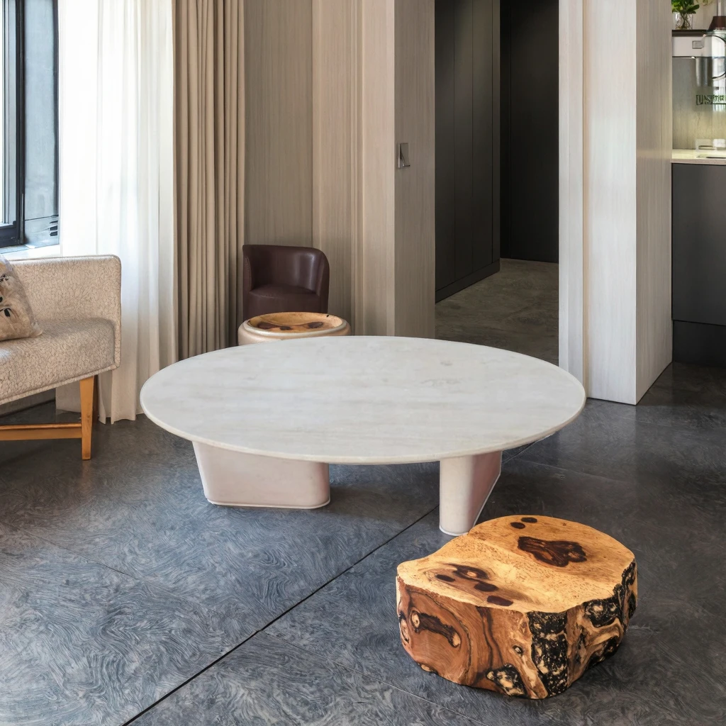product ydstone modern travertine coffee table for dining restaurant hotel bathroom vanity top countertop durable marble material-7
