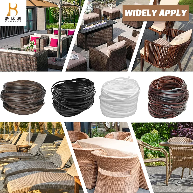 Hot Sale Pe Plastic Rattan Strip Material for Outdoor Furniture