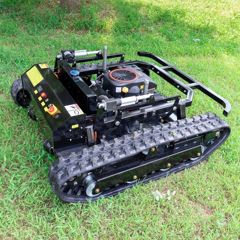 CE/EU/EPA Remote-controlled Tracked Lawn Mower Cutting Width 800mm Briggs & Stratton Engine One-key Start 4.2 Acres Per Hour