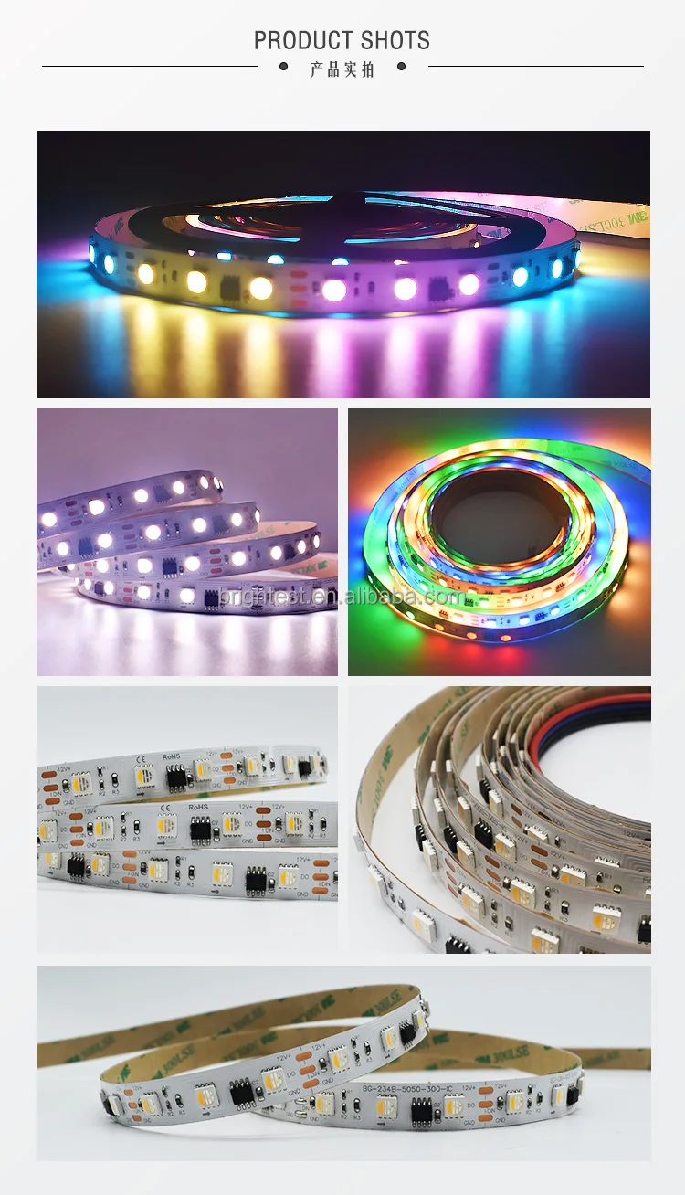 Rgb Led Strip Light Addressable Ws2812b Ucs2904 Smd5050 Sk6812 Pixel ...