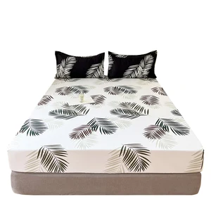 Wholesale 100%polyester Colorful Cartoon Single Full Size Bed Sheet Queen king Fitted Sheet