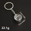 Porte-clés argenté [diamètre intérieur 20 mm - surface convexe]