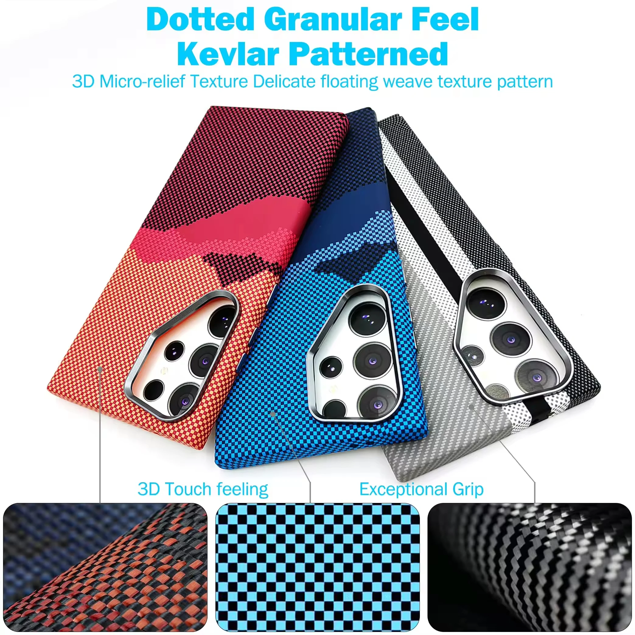 product laudtec oem custom kev lar carbon fiber magnetic case ultra thin cover metal lens protector cover for samsung galaxy s25 ultra-4