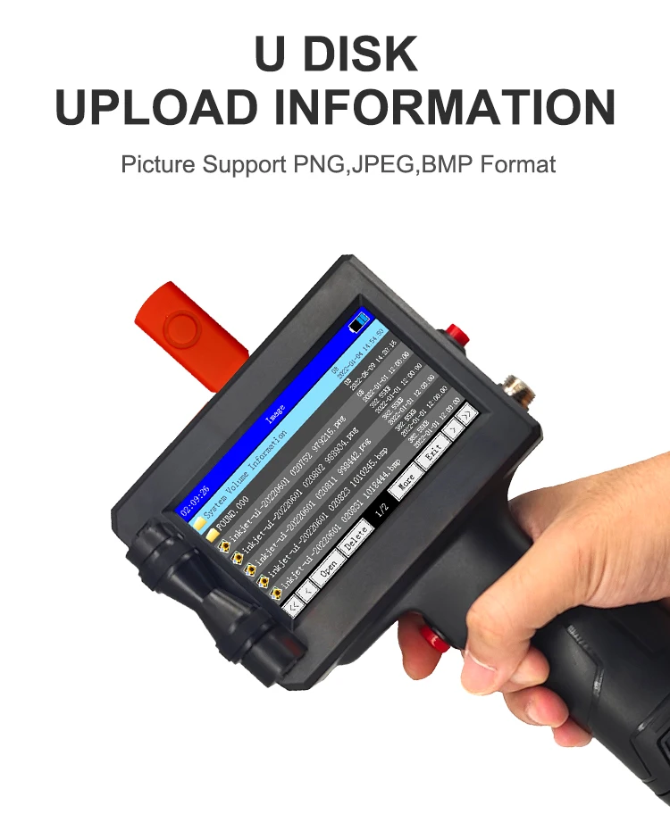 Light Weight 25.4mm Portable Handheld Mini Color Inkjet Printers