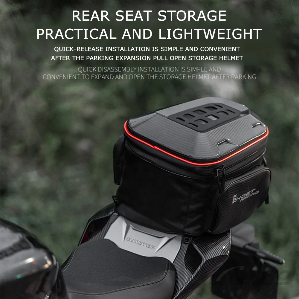 Hecktasche Motorrad Asudaro Motorradhelm Sitztasche Produktbild-Vorschau 8