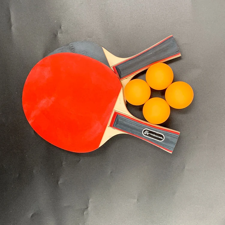 
OEM Заказные профессиональные ракетки для пинг-понга, лидер продаж, набор ракеток для настольного тенниса с 4 мячиками, игра для настольного тенниса в помещении 